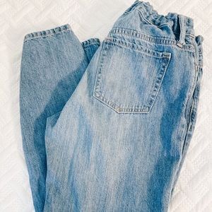 Gap Denim Light Wash Distressed Girlfriend Jeans Girls Size 12 Plus